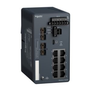 MODICON MANAGED SWITCH 8TX/2FX-MM