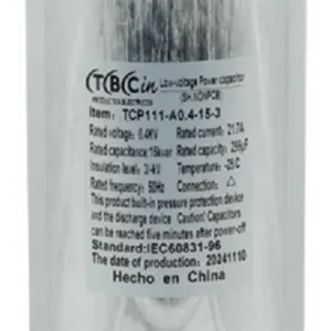 CAPACITOR POTENCIA TRIFÁSICO 25 KVAR 497.4UF 36.1A 400V