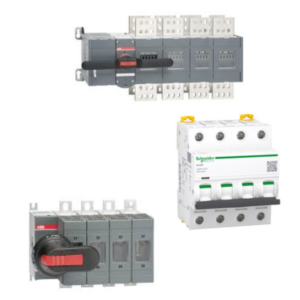 Conmutador, Interruptor y Llaves Selectoras